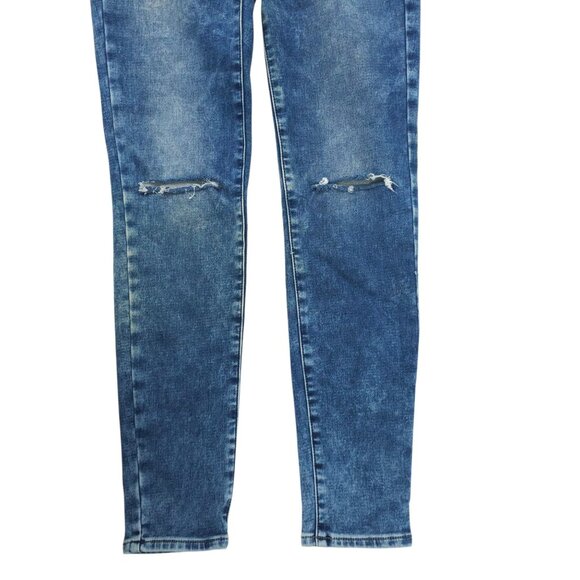 American Eagle Super Stretch Hi Rise Jegging Womens 8 Jeans Denim Distressed - Picture 10 of 15